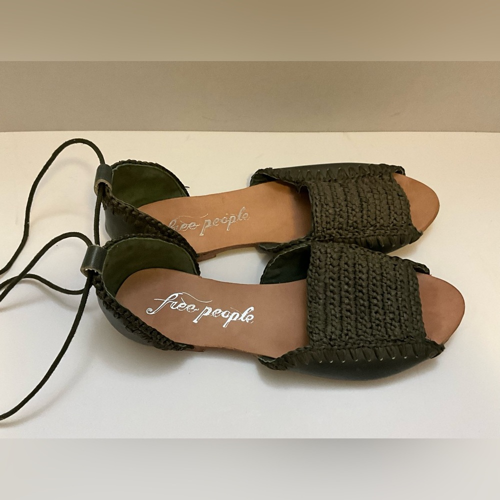 Free People Beaumont woven flat sandals 39 - Picture 8 of 14